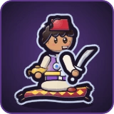 Aladdin in Pixel Muster