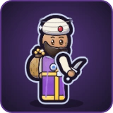 Ali Baba in Pixel Muster