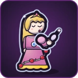 Sleeping Beauty in Pixel Muster
