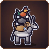 Bremen Musicians in Pixel Muster
