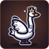 Swan Prince in Pixel Muster