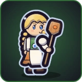Gretel in Pixel Muster
