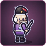 Nutcracker in Pixel Muster