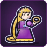 Rapunzel in Pixel Muster