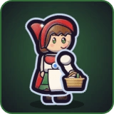 Little Red Riding Hood in Pixel Muster