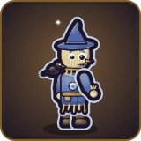 Scarecrow in Pixel Muster