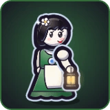 Snow White in Pixel Muster