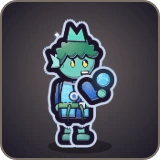 Water Sprite in Pixel Muster