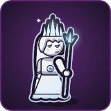 Snow Queen in Pixel Muster