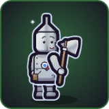 Tin Woodman in Pixel Muster