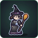 Wicked Witch of the West in Pixel Muster