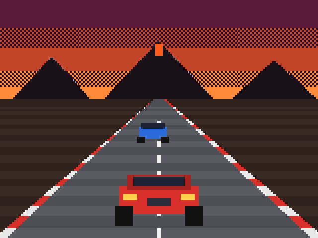 Pixel Racer pixel-art screenshot
