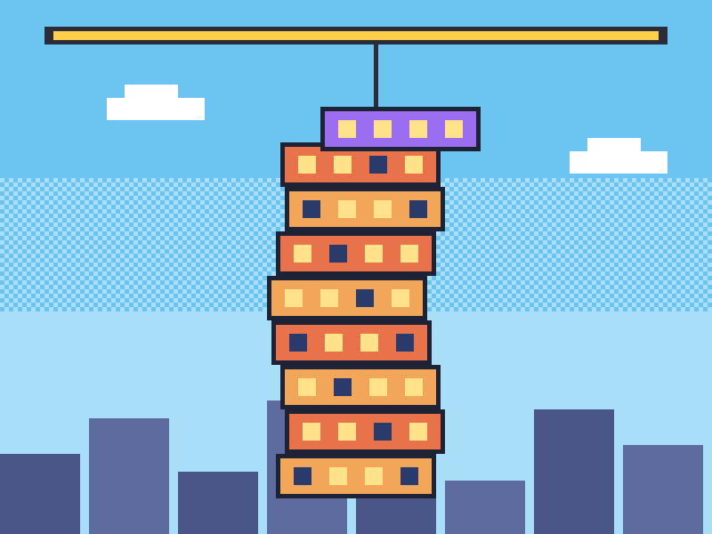 Sky Stack pixel-art screenshot